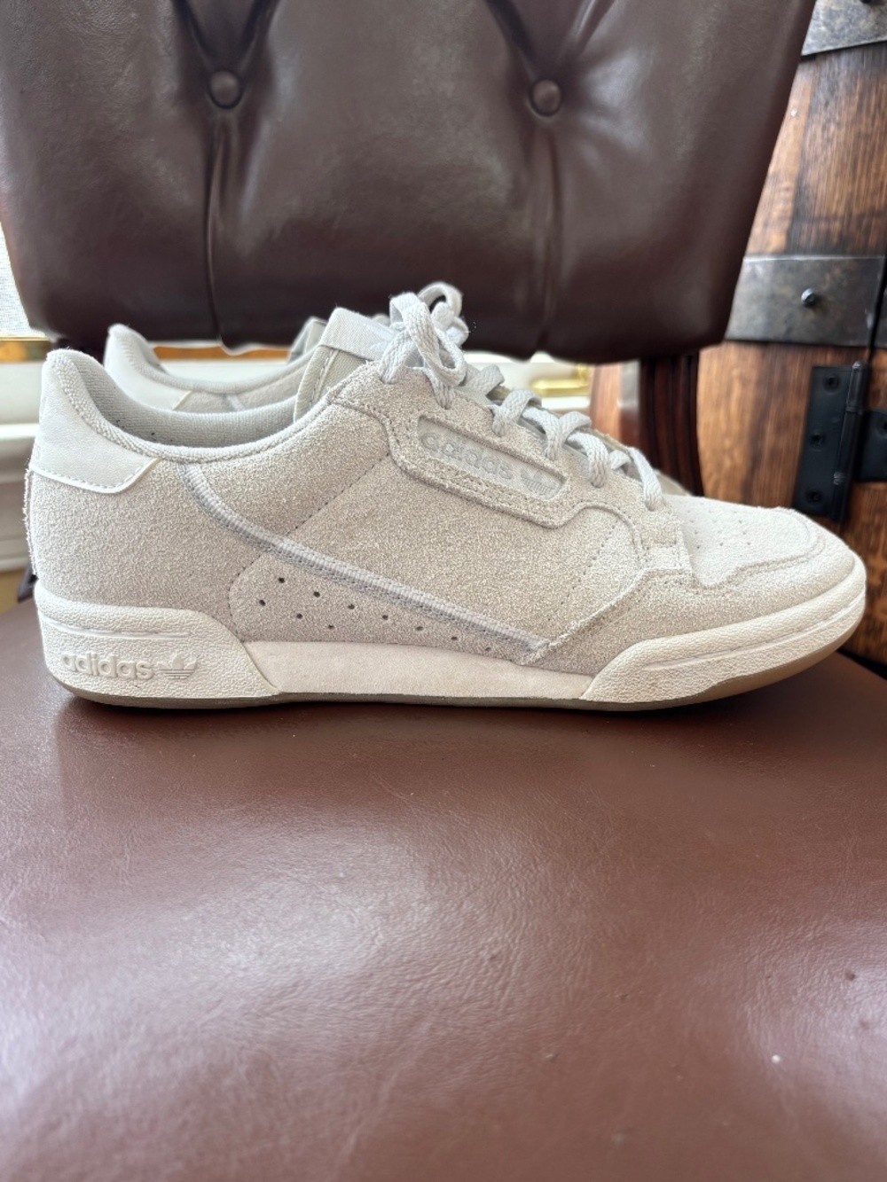 Adidas Continental 80 Suede Sneakers Off White Women’s 7
